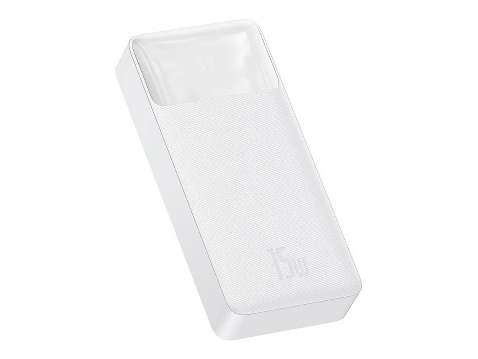 Baseus Bipow 20000mAh 15W - White Powerbank (Akku) - 20000 mAh Baseus Bipow 20000mAh 15W - White Powerbank (Akku) - 20000 mAh